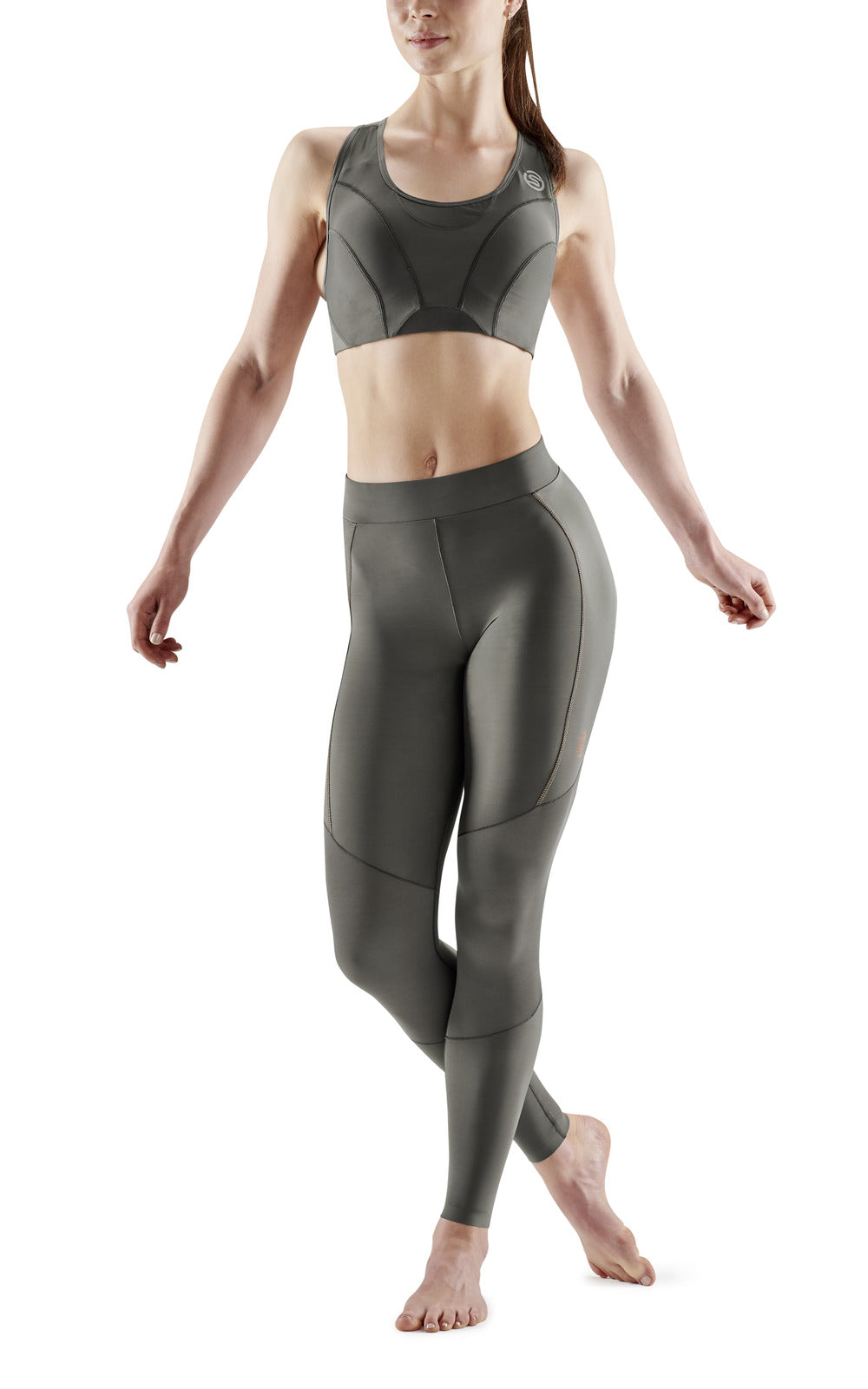 SKINS SERIES-5 Women's Long Tights PKT Charcoal [Size: L]