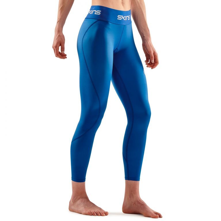 SKINS SERIES-1 Women's 7/8 Tights Bright Blue