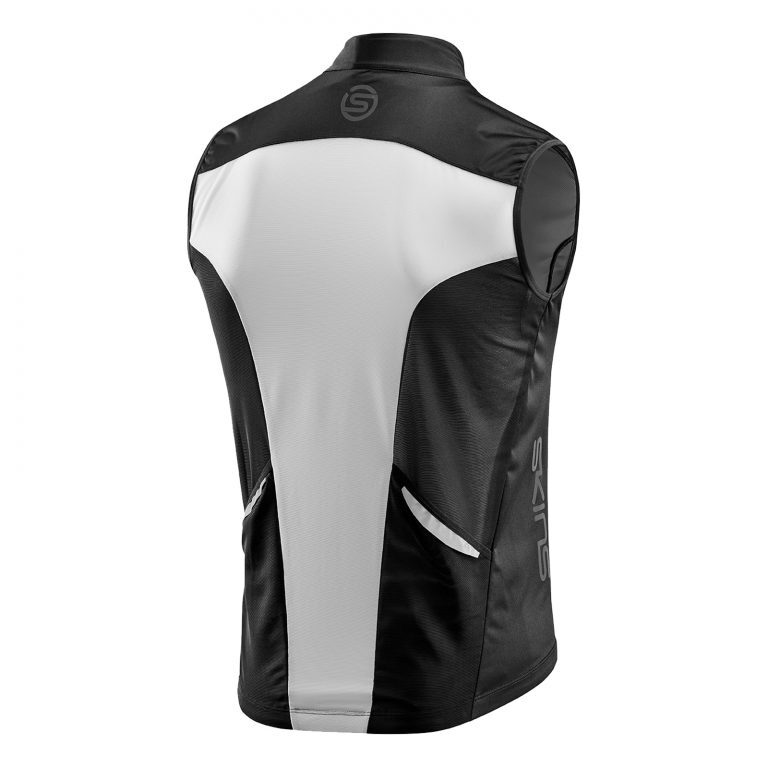 SKINS CYCLE Mens Windproof Vest Graphite/Black