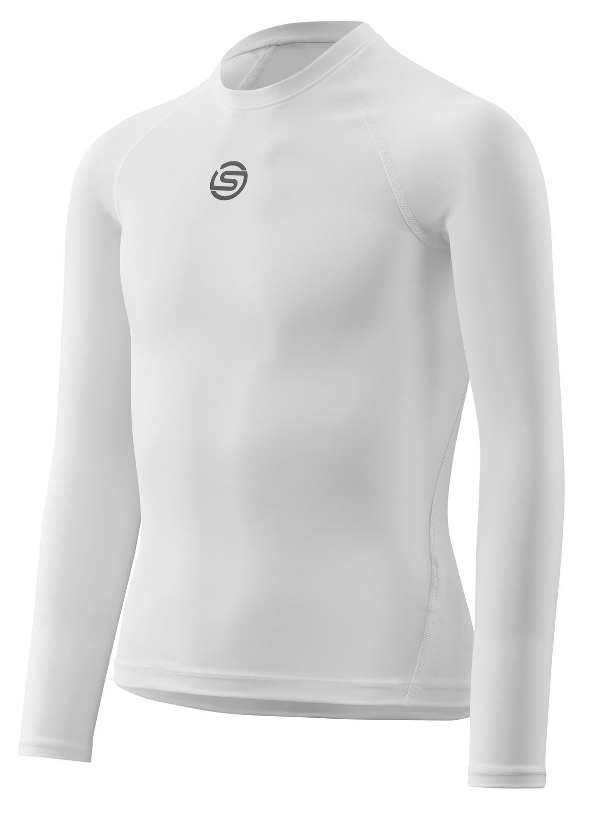 SKINS SERIES-1 Youth Long Sleeve Top White