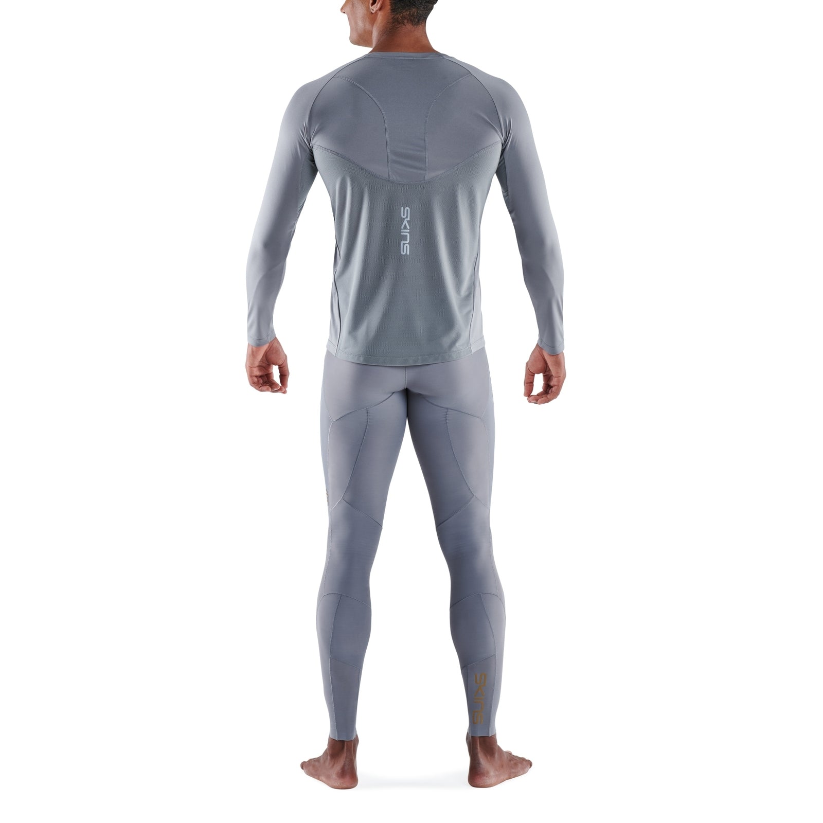 SKINS SERIES-3 Men's Long Sleeve Shirt Mid Grey