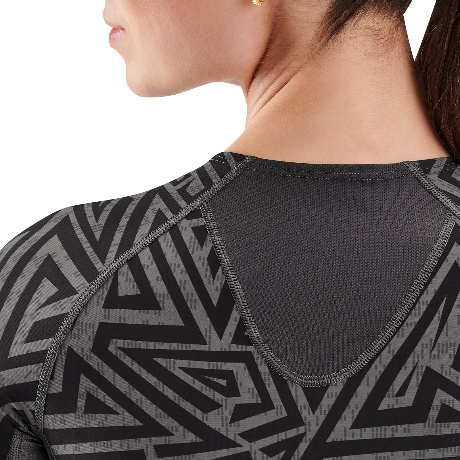 SKINS SERIES-3 Women's Long Sleeve Top Charcoal Angle