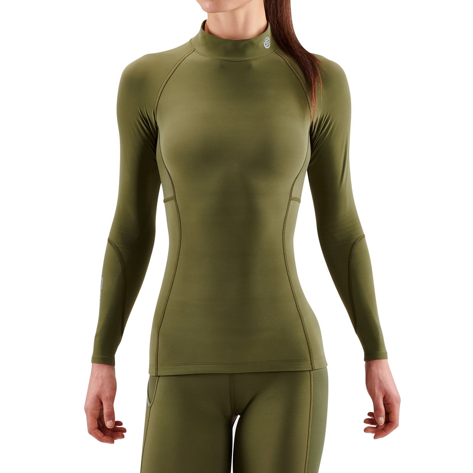 SKINS SERIES-3 Women's Thermal Long Sleeve Top Khaki