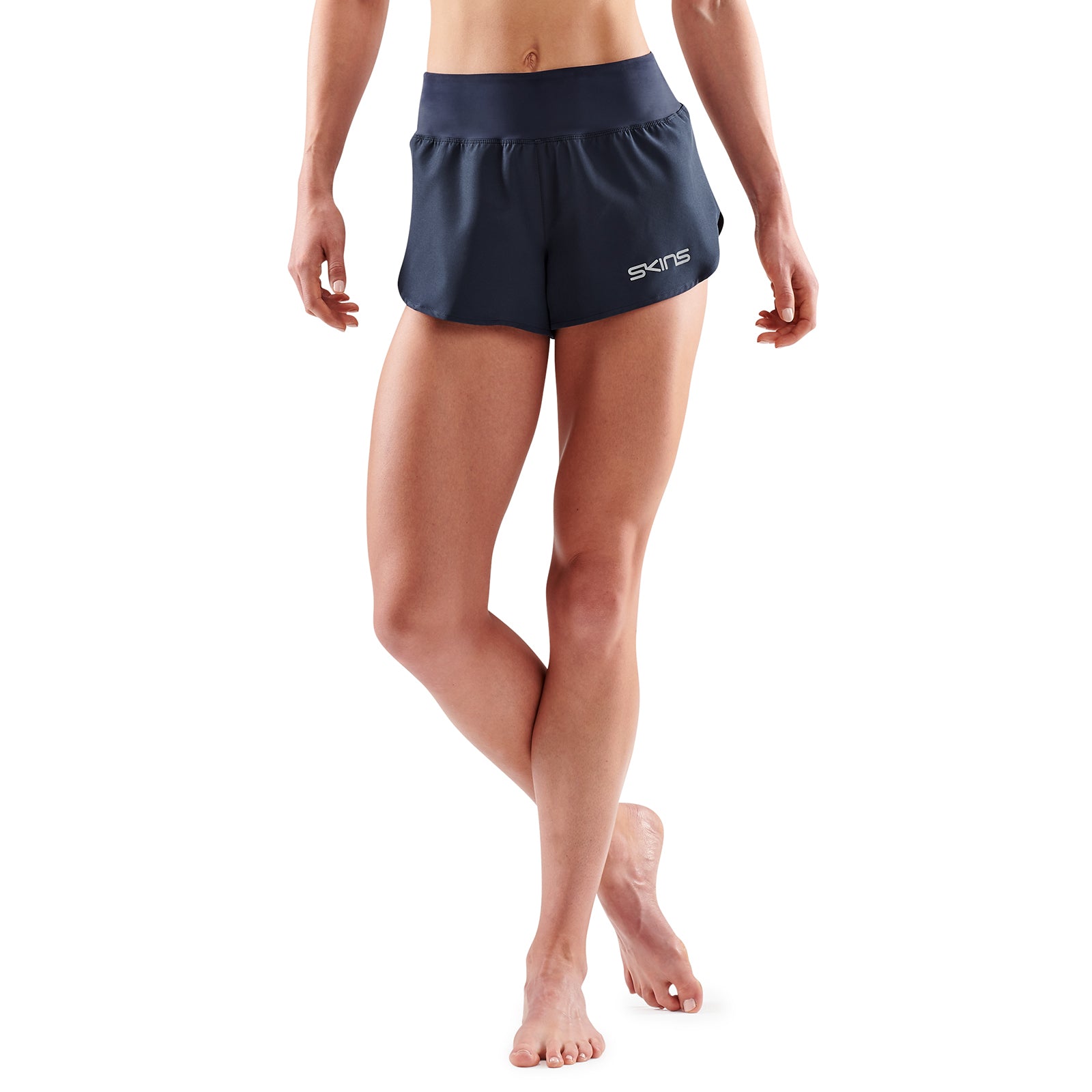 SKINS SERIES-3 Women's Run Shorts Navy Blue